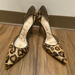 Sam Edelman leopard print heels